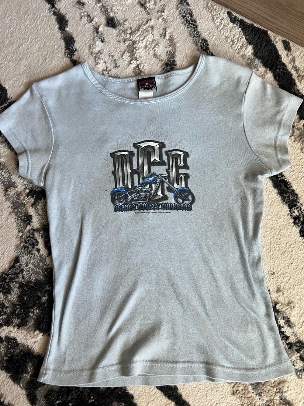 Baby Blue Graphic Baby Tee